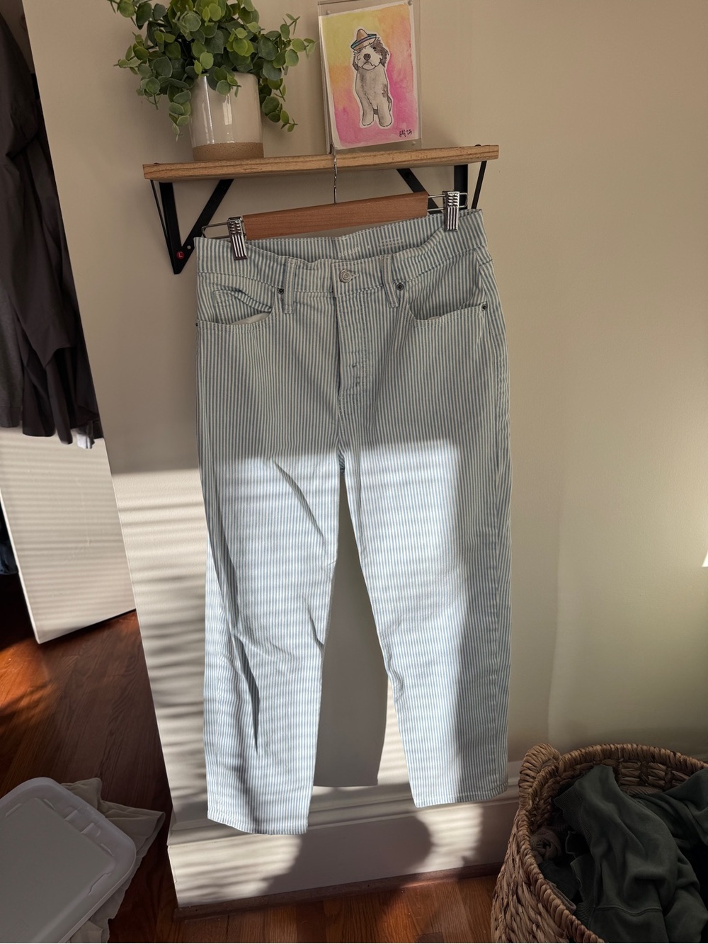 Old Navy Striped Light Blue Women’s Jeans